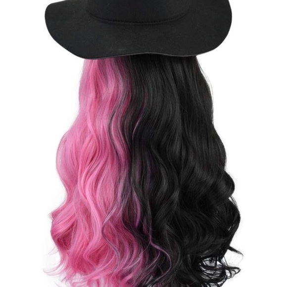 Sulika 24” 2 tone pink&Blk cutesy cosplay wig +NWT main image 4